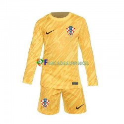 Kroatië Wedstrijdshirt met Korting Keepersshirt Thuis Kind EK 2024 Lange Mouw