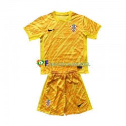 Kroatië Wedstrijdshirt met Korting Keepersshirt Thuis Kind EK 2024 Korte Mouw