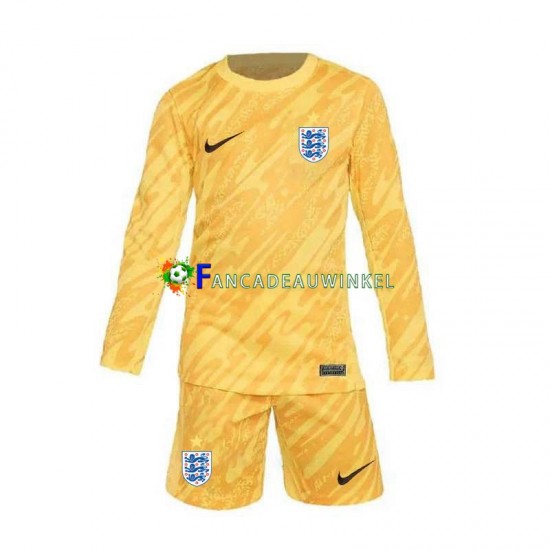 Engeland Wedstrijdshirt met Korting Keepersshirt Uit Kind EK 2024 Lange Mouw