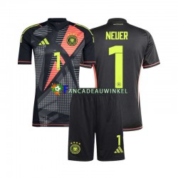 Duitsland Wedstrijdshirt met Korting Manuel Neuer 1 Keepersshirt Thuis Kind EK 2024 Korte Mouw
