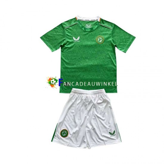 Ierland Wedstrijdshirt met Korting Thuis Kind 2024 Korte Mouw