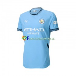 Manchester City Wedstrijdshirt met Korting Thuis Heren 2024-25 Korte Mouw