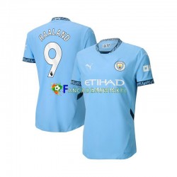 Manchester City Wedstrijdshirt met Korting Erling Haaland 9 Thuis Heren 2024-25 Korte Mouw