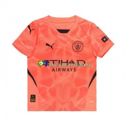 Manchester City Wedstrijdshirt met Korting Keepersshirt Uit Heren 2024-25 Korte Mouw