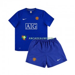 Manchester United Wedstrijdshirt met Korting Retro Uit Kind 2008 Korte Mouw