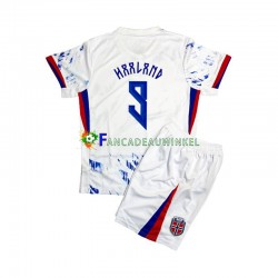 Noorwegen Wedstrijdshirt met Korting Erling Haaland 9 Uit Kind 2024 Korte Mouw
