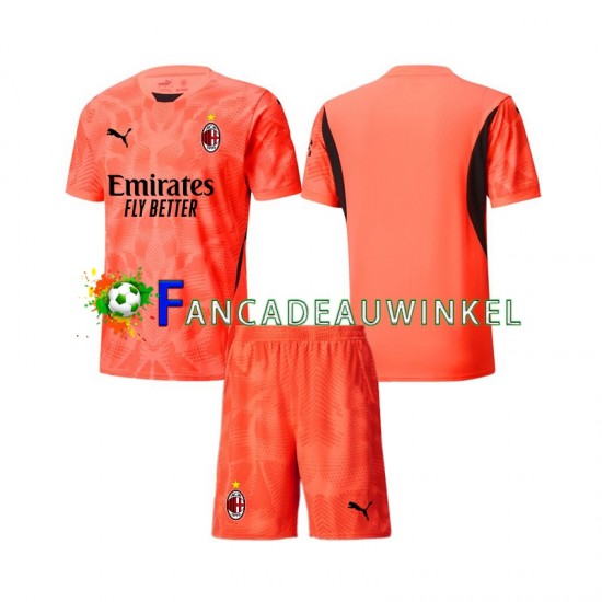 AC Milan Wedstrijdshirt met Korting Keepersshirt Vierde Kind 2024-25 Korte Mouw