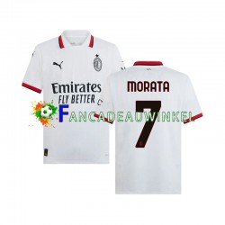 AC Milan Wedstrijdshirt met Korting Morata 7 Uit Heren 2024-25 Korte Mouw