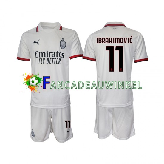 AC Milan Wedstrijdshirt met Korting ibrahimovic 11 Uit Kind 2024-25 Korte Mouw