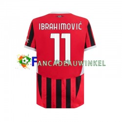 AC Milan Wedstrijdshirt met Korting ibrahimovic 11 Thuis Heren 2024-25 Korte Mouw