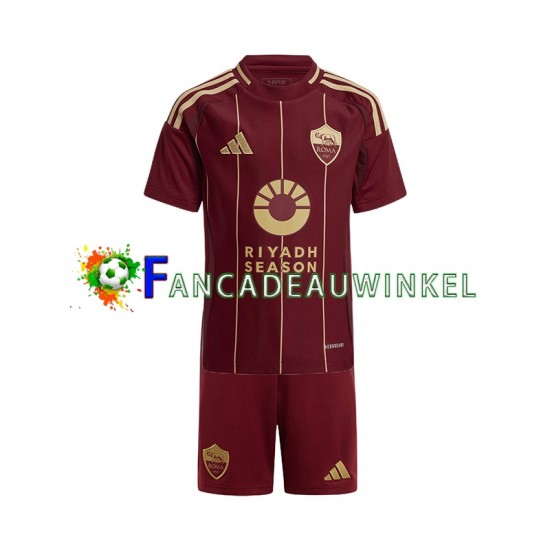 AS Roma Wedstrijdshirt met Korting Thuis Kind 2024-25 Korte Mouw