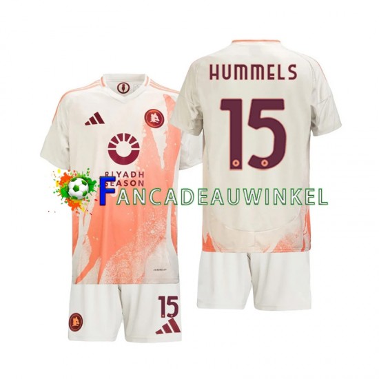 AS Roma Wedstrijdshirt met Korting Mats Hummels 15 Uit Kind 2024-25 Korte Mouw