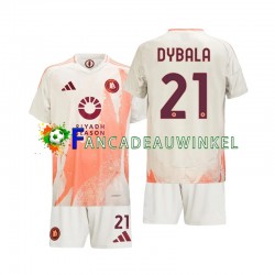 AS Roma Wedstrijdshirt met Korting Paulo Dybala 21 Uit Kind 2024-25 Korte Mouw