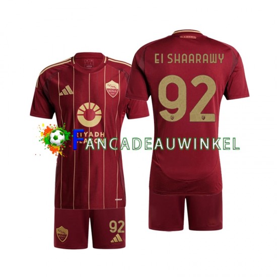 AS Roma Wedstrijdshirt met Korting Stephan El Shaarawy 92 Thuis Kind 2024-25 Korte Mouw