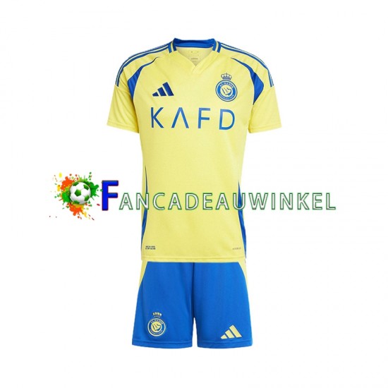 Wedstrijdshirt met Korting Al Nassr Thuis Kind 2024-25 Korte Mouw