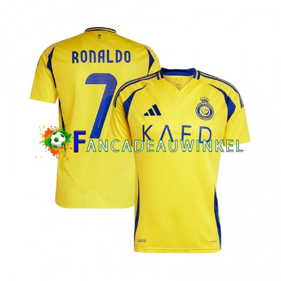 Wedstrijdshirt met Korting Al Nassr Cristiano Ronaldo 7 Thuis Heren 2024-25 Korte Mouw