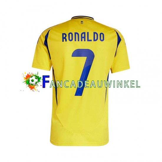 Wedstrijdshirt met Korting Al Nassr Cristiano Ronaldo 7 Thuis Heren 2024-25 Korte Mouw