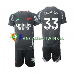 Arsenal Wedstrijdshirt met Korting Calafiori 33 Uit Kind 2024-25 Korte Mouw