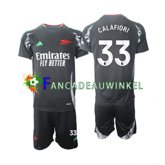 Arsenal Wedstrijdshirt met Korting Calafiori 33 Uit Kind 2024-25 Korte Mouw