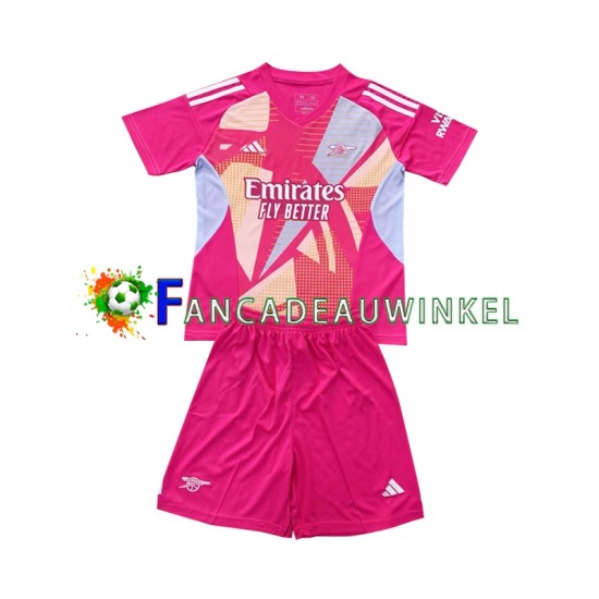 Arsenal Wedstrijdshirt met Korting Keepersshirt Uit Kind 2024-25 Korte Mouw