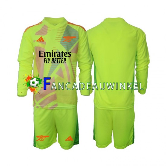 Arsenal Wedstrijdshirt met Korting Keepersshirt Thuis Kind 2024-25 Lange Mouw