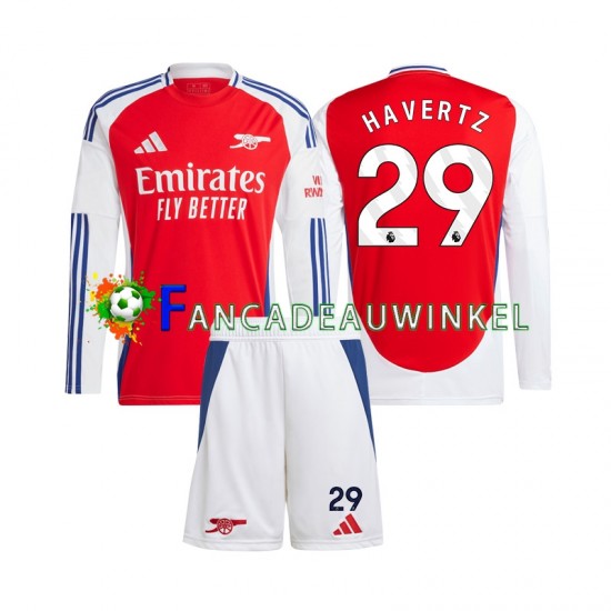 Arsenal Wedstrijdshirt met Korting Kai Havertz 29 Thuis Kind 2024-25 Lange Mouw