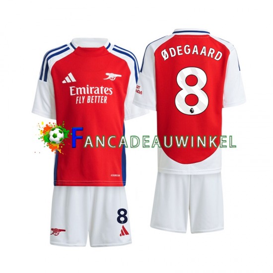 Arsenal Wedstrijdshirt met Korting Odegaard 8 Thuis Kind 2024-25 Korte Mouw