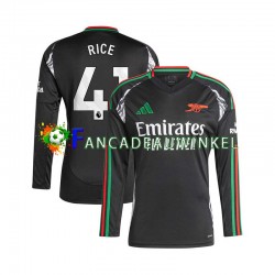 Arsenal Wedstrijdshirt met Korting Rice 41 Uit Heren 2024-25 Lange Mouw