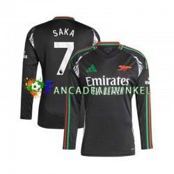 Arsenal Wedstrijdshirt met Korting SAKA 7 Uit Heren 2024-25 Lange Mouw