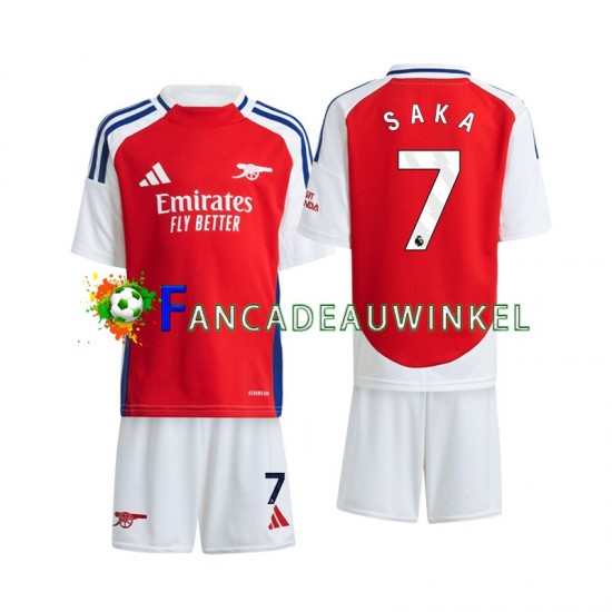 Arsenal Wedstrijdshirt met Korting Saka 7 Thuis Kind 2024-25 Korte Mouw