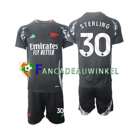 Arsenal Wedstrijdshirt met Korting Sterling 30 Uit Kind 2024-25 Korte Mouw