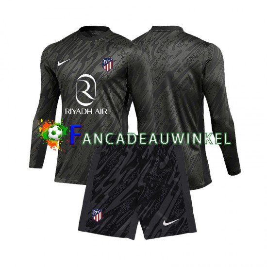 Atlético Madrid Wedstrijdshirt met Korting Keepersshirt Thuis Kind 2024-25 Lange Mouw