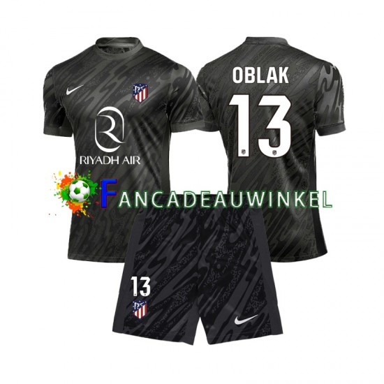 Atlético Madrid Wedstrijdshirt met Korting Jan Oblak 13 Keepersshirt Thuis Kind 2024-25 Korte Mouw