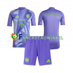 FC Bayern München Wedstrijdshirt met Korting Keepersshirt Uit Kind 2024-25 Korte Mouw