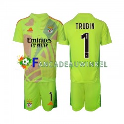 Benfica Wedstrijdshirt met Korting Anatolij Trubin 1 Keepersshirt Thuis Kind 2024-25 Korte Mouw