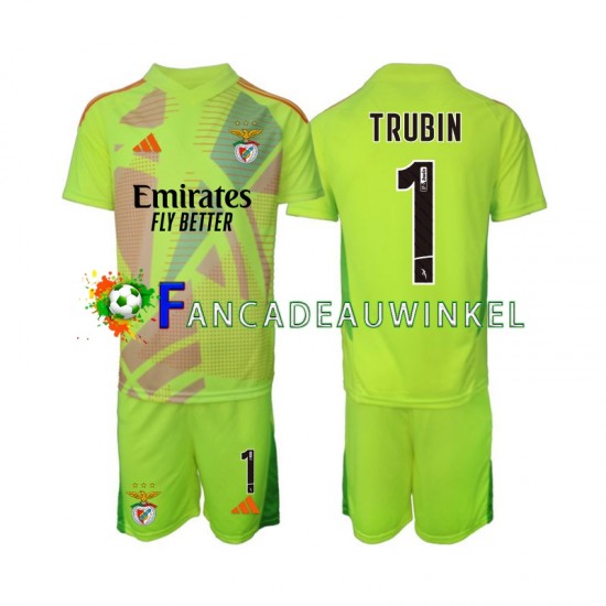 Benfica Wedstrijdshirt met Korting Anatolij Trubin 1 Keepersshirt Thuis Kind 2024-25 Korte Mouw