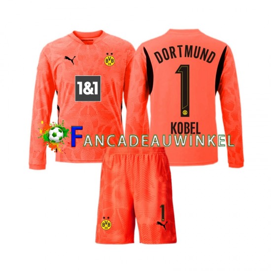 Borussia Dortmund Wedstrijdshirt met Korting Gregor Kobel 1 Keepersshirt 3rd Kind 2024-25 Lange Mouw