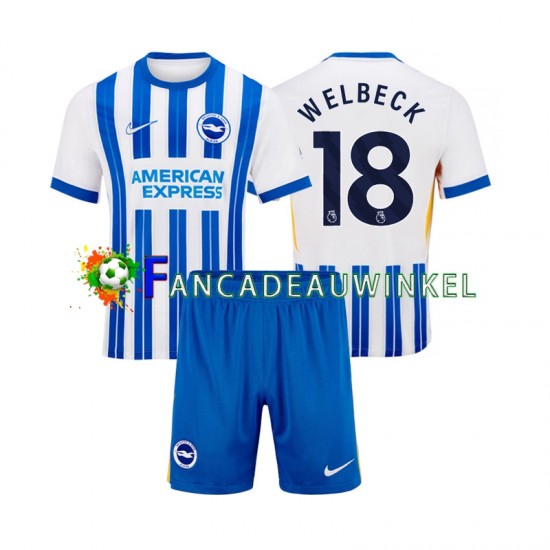 Brighton Hove Albion Wedstrijdshirt met Korting WELBECK 18 Thuis Kind 2024-25 Korte Mouw