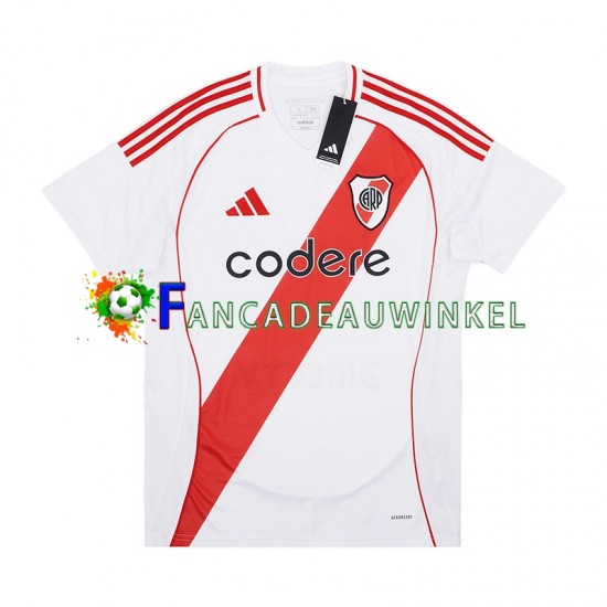 CA River Plate Wedstrijdshirt met Korting Thuis Heren 2024-25 Korte Mouw