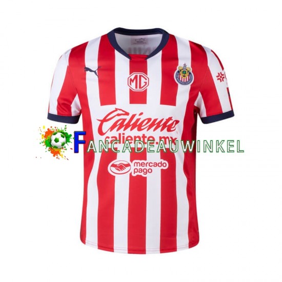 CD Guadalajara Wedstrijdshirt met Korting Thuis Heren 2024-25 Korte Mouw