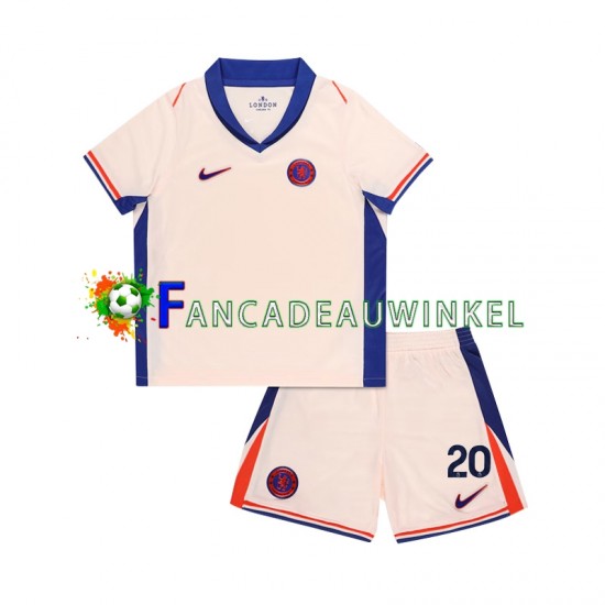 Chelsea Wedstrijdshirt met Korting Cole Palmer 20 Uit Kind 2024-25 Korte Mouw