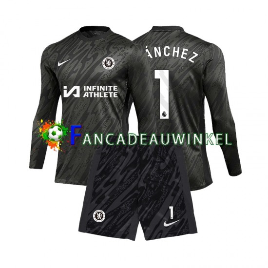 Chelsea Wedstrijdshirt met Korting Robert Sanchez 1 Keepersshirt Uit Kind 2024-25 Lange Mouw