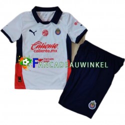 Wedstrijdshirt met Korting Deportivo Guadalajara Uit Kind 2024-25 Korte Mouw