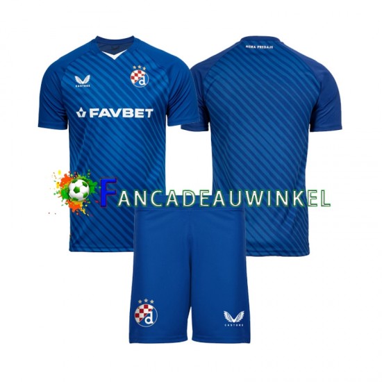 Dinamo Zagreb Wedstrijdshirt met Korting Thuis Kind 2024-25 Korte Mouw