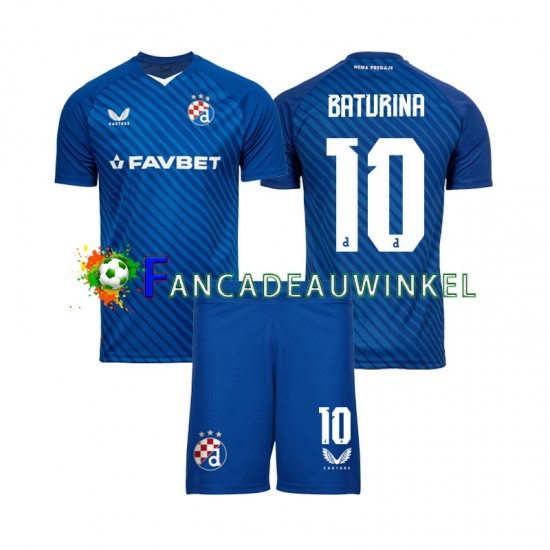 Dinamo Zagreb Wedstrijdshirt met Korting Martin Baturina 10 Thuis Kind 2024-25 Korte Mouw