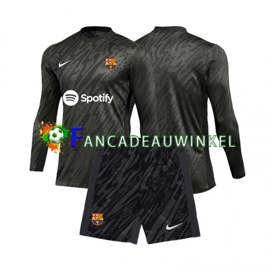 FC Barcelona Wedstrijdshirt met Korting Keepersshirt 3rd Kind 2024-25 Lange Mouw