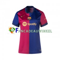 FC Barcelona Wedstrijdshirt met Korting Thuis Dames 2024-25 Korte Mouw
