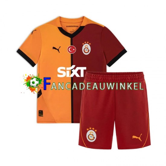 Galatasaray Wedstrijdshirt met Korting Thuis Kind 2024-25 Korte Mouw