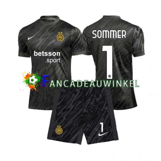 Inter Milan Wedstrijdshirt met Korting Yann Sommer 1 Keepersshirt 3rd Kind 2024-25 Korte Mouw