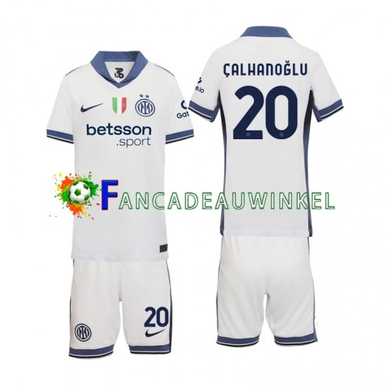 Inter Milan Wedstrijdshirt met Korting Hakan Calhanoglu 20 Uit Kind 2024-25 Korte Mouw